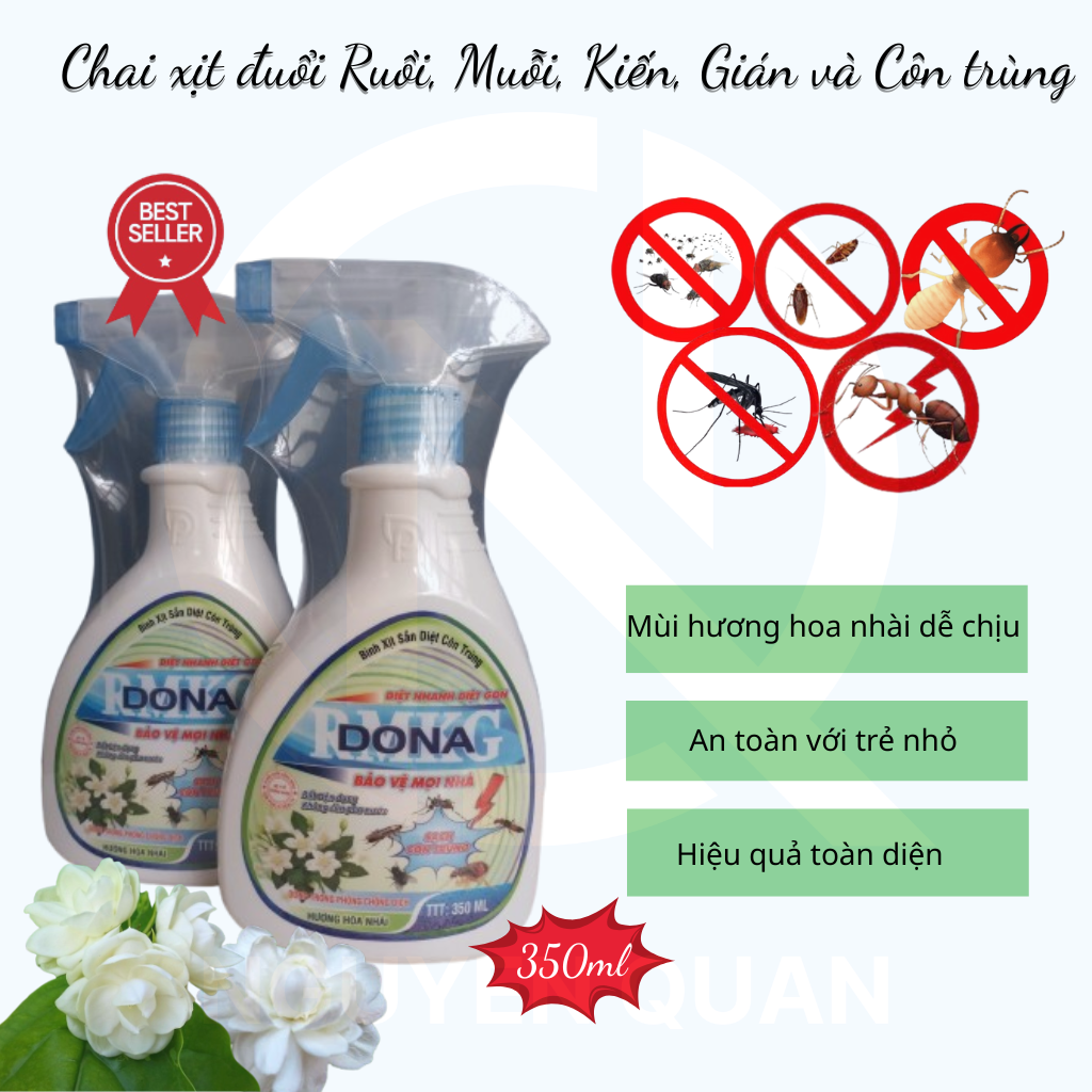 Chai xịt Dona RMKG 350ml hương hoa nhài