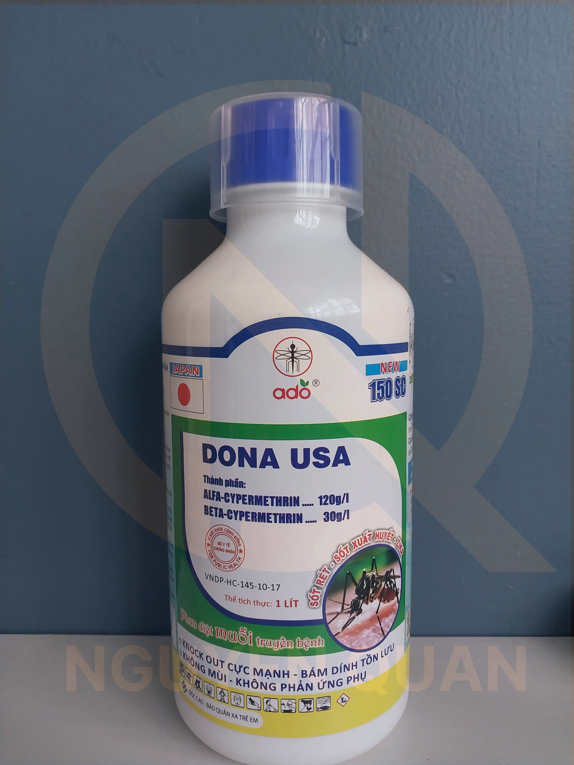 Chế phẩm diệt muỗi DONA USA 150SC phun tồn lưu trên tường và vách trong nhà
