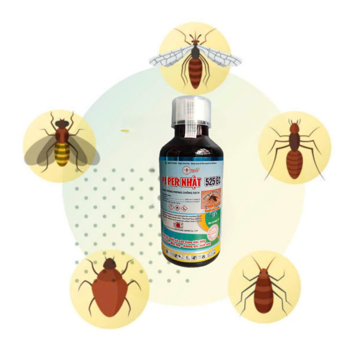 PJ PER NHẬT 525EC – chế phẩm diệt muỗi hiệu quả cao, bền vững