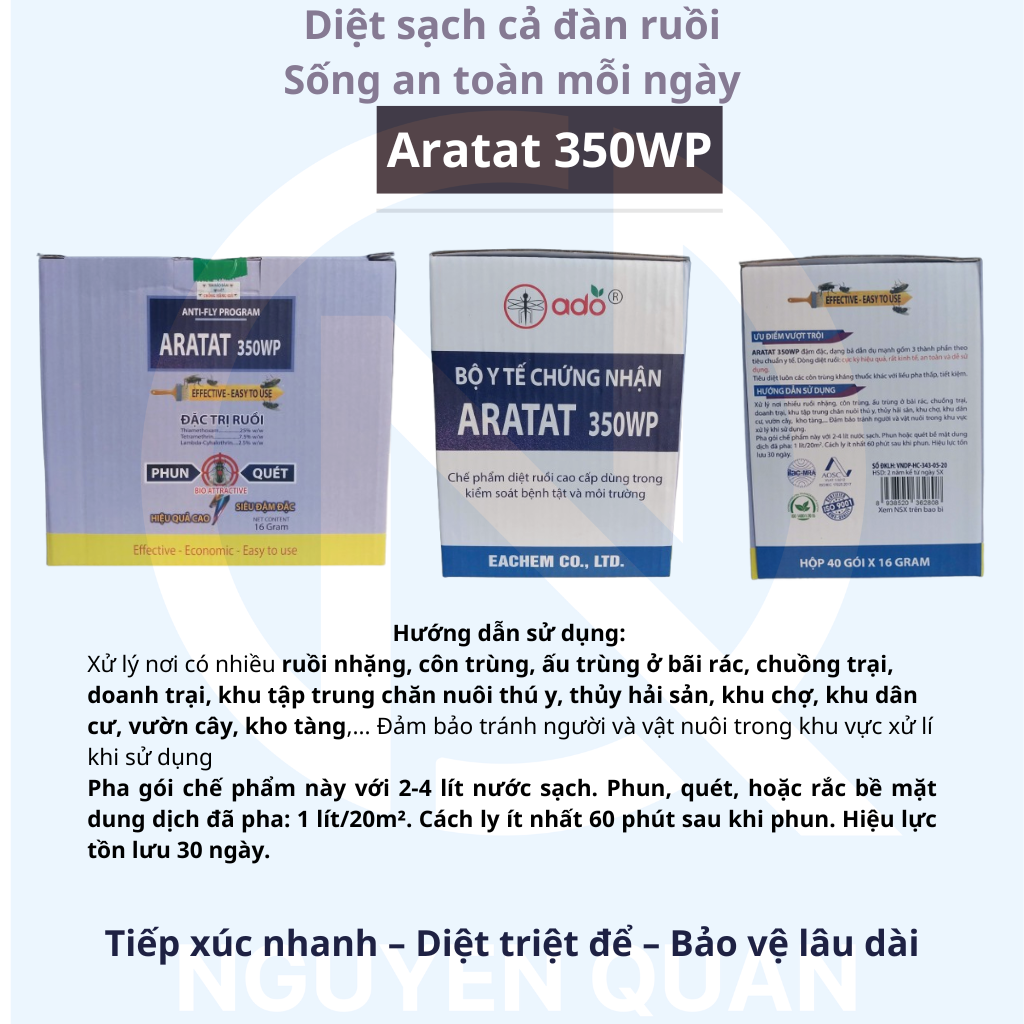 Chế phẩm diệt ruồi hiệu quả Aratat 350WP