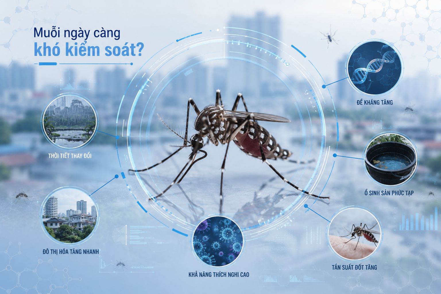 Muỗi ngày nay có dấu hiệu khó kiểm soát hơn trước