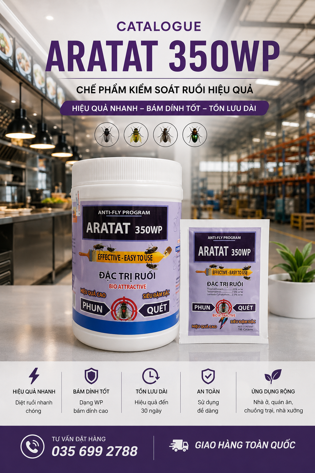 Aratat 350WP - Chế Phẩm Diệt Ruồi Hiệu Quả