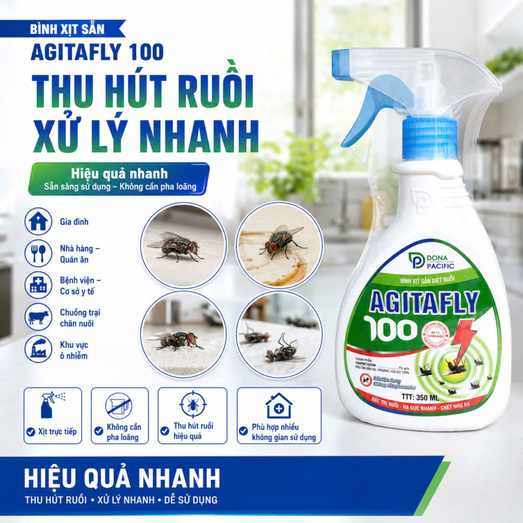 Bình xịt sẵn diệt ruồi AGITAFLY 100 không cần pha loãng